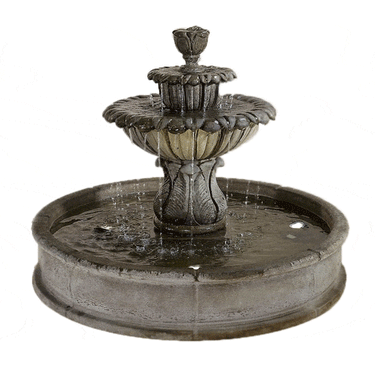 Minutus Florian Pond Outdoor Cast Stone Garden Fountain Fountain Tuscan